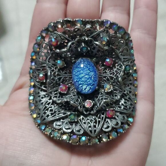 Vintage Massive Musi Dragons Breath Crystal MCM Shoe Clip - Picture 8 of 8